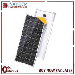Khurshid Solar Panel (pack of 2) (A grade) plate 220 Watts Imported Mono Crystalline 12v/220 Watts Heavy Duty - Nadeem Electric Store