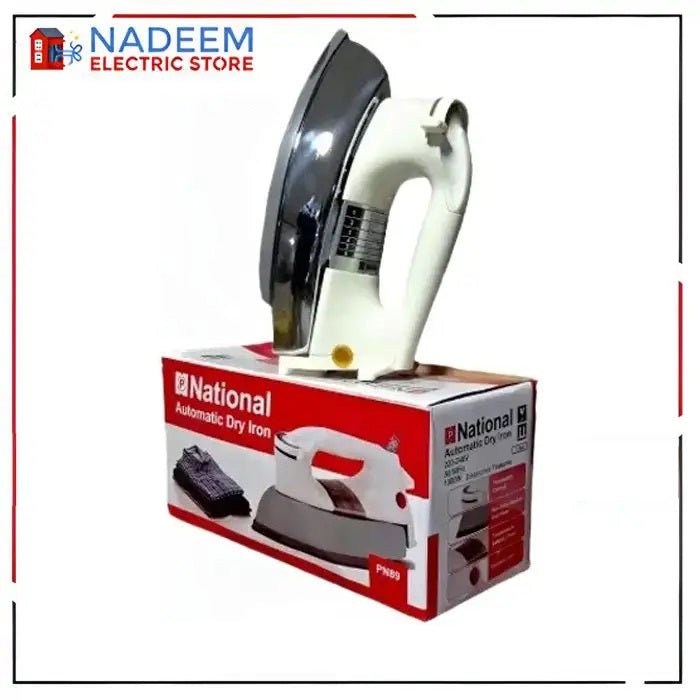 National Automatic Dry Iron PN 89 220 - 240V 1000WATT - Nadeem Electric Store