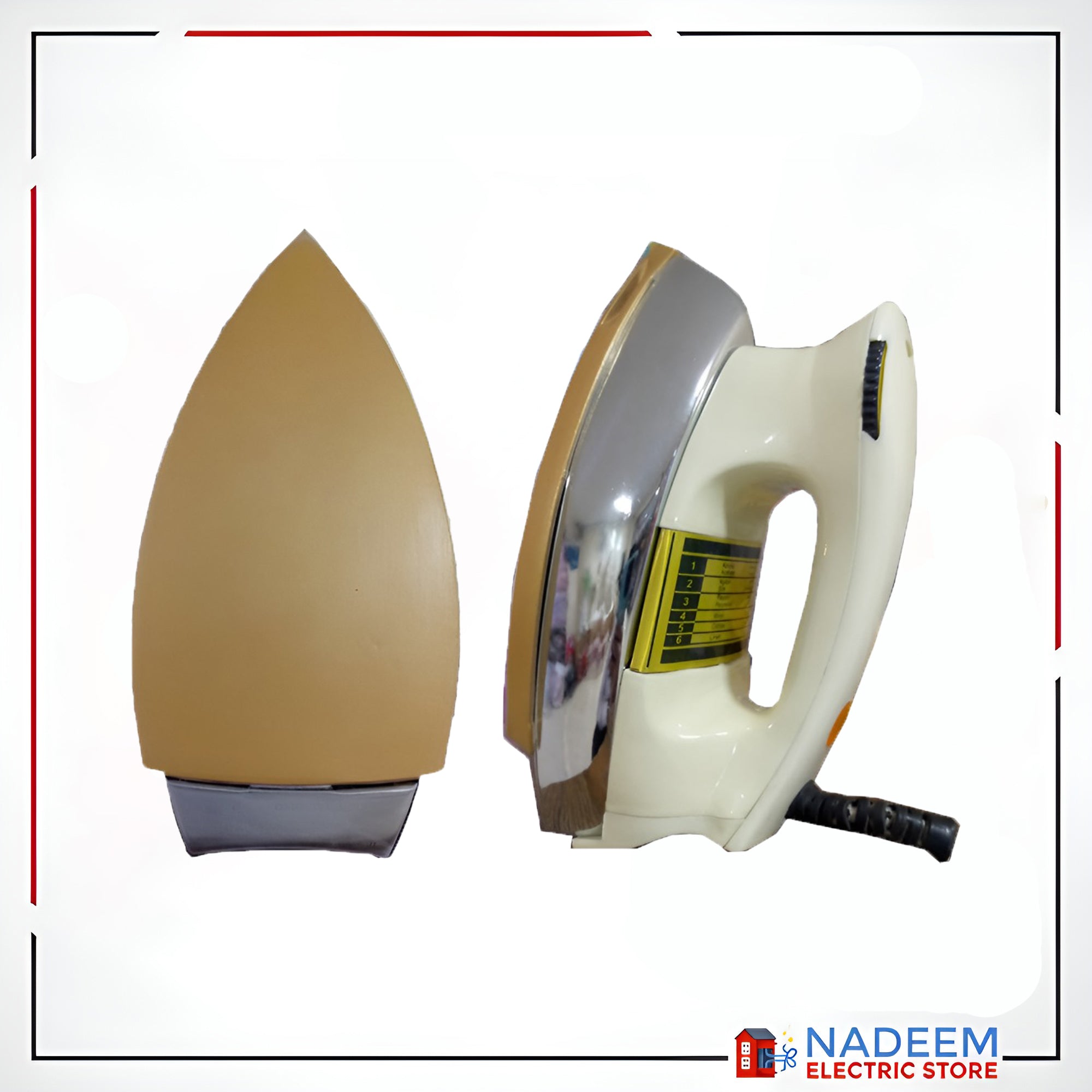 National Automatic Dry Iron PN_93 Model 1000Watt - Nadeem Electric Store