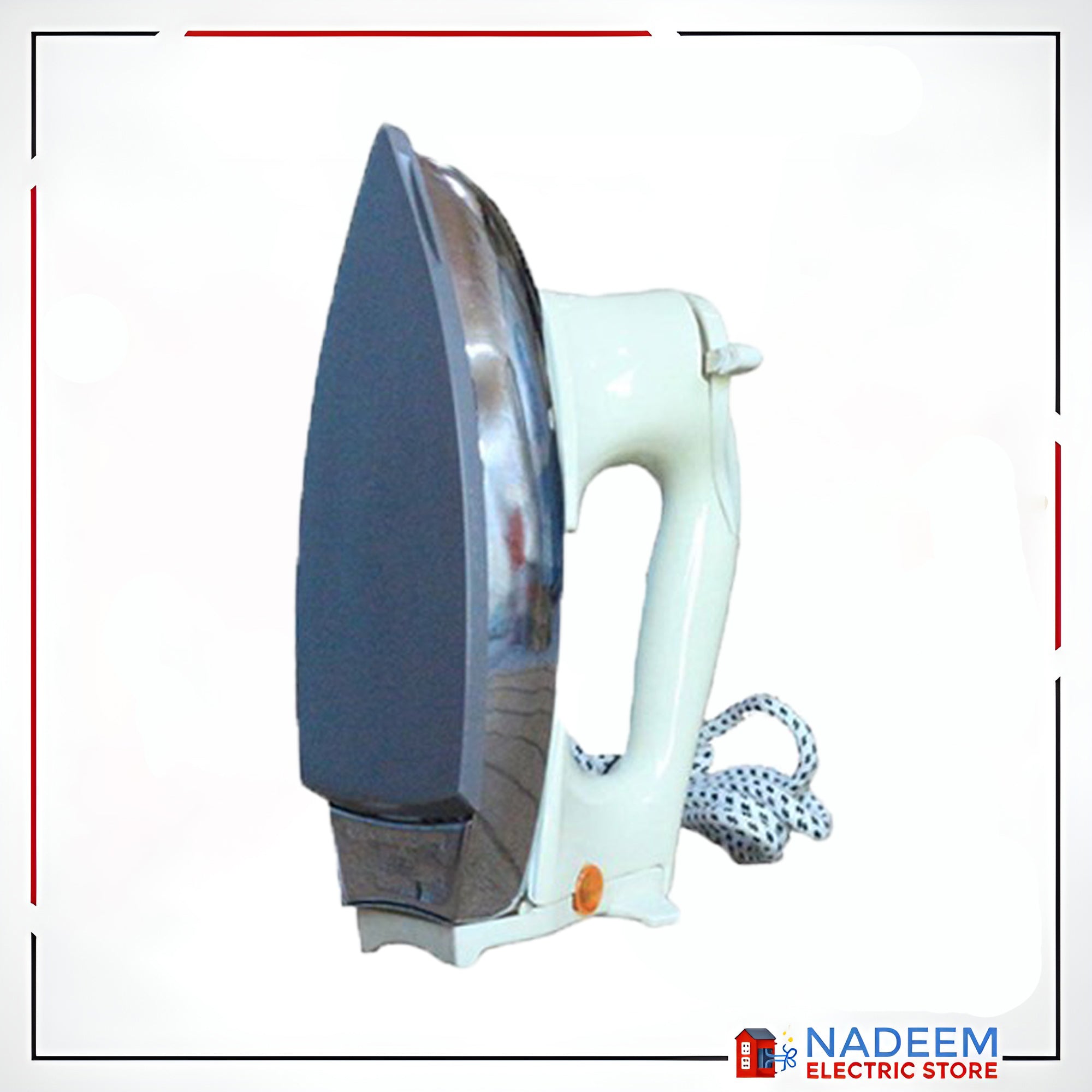 National Grey Dry Iron model 104-5 years warranty-1000W-Grey Plate - Nadeem Electric Store