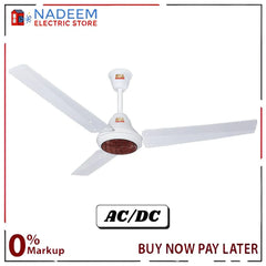 GFC Ceiling Fan Solar Ravi Plus AC/DC 60 Volt Energy-efficient Electrical Steel Sheet and 99.9% Pure Copper Wire.1 Years Brand Warranty