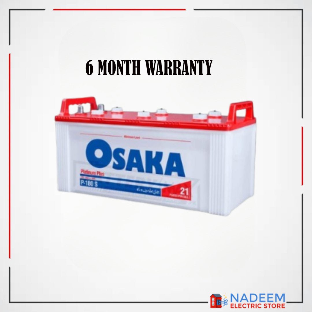 Osaka P180-S Platinum Plus Without Acid Unsealed Car Battery - Nadeem Electric Store