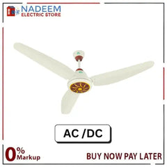 Tamoor Ceiling Fan Pearl Model | AC/DC Inverter Fan Noiseless Motor. 99% Copper Winding