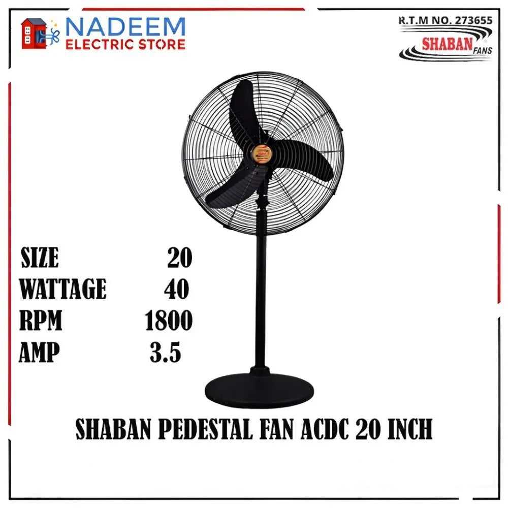 Shaban fans Pedestal ACDC 20inch 40WATT