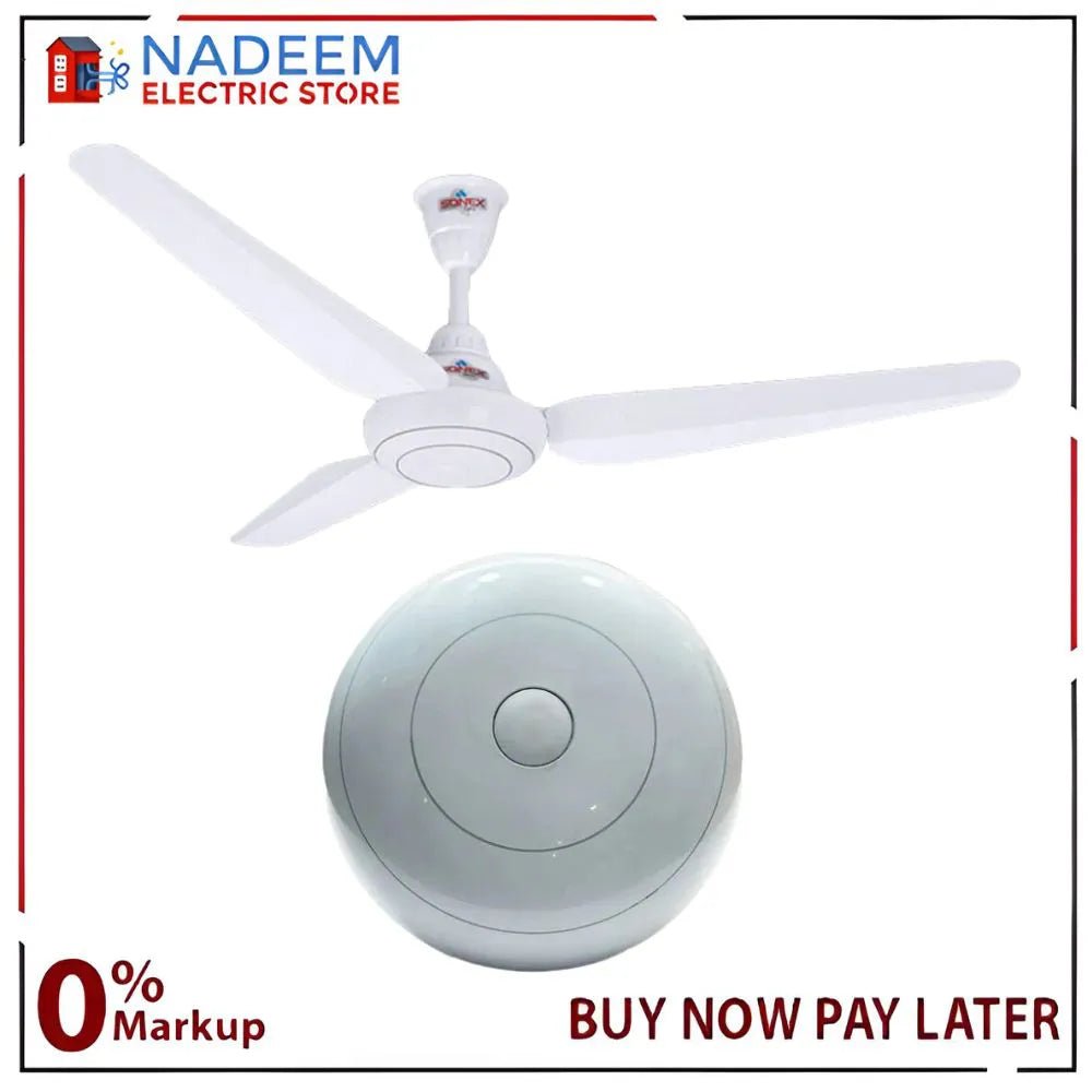 Sonex Stranded Deluxe Ceiling Fan 56'' Copper (full white) - Nadeem Electric Store