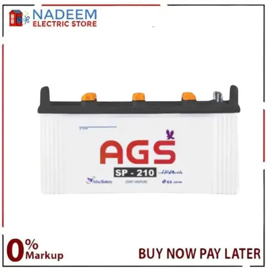 AGS Battery SP-210 23 Plates 150 AH New Box Pack Without Acid