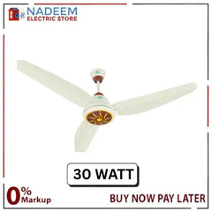 Tamoor Ceiling Fan 30W Super Pearl Model | Eco-Smart Series Copper Winding
