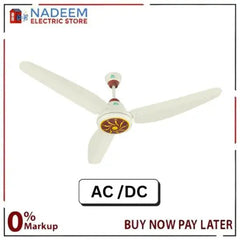 Tamoor Ceiling Fan Pearl Model | AC/DC Inverter Fan Noiseless Motor. 99% Copper Winding - Nadeem Electric Store
