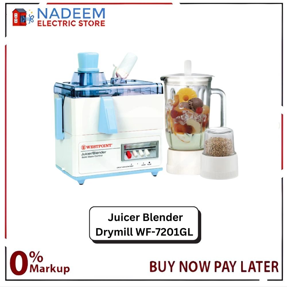 Westpoint Juicer Blender Drymill WF - 7201GL - Nadeem Electric Store