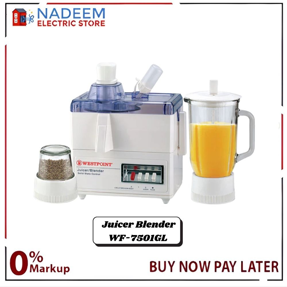 Westpoint Juicer Blender Drymill WF - 7501GL - Nadeem Electric Store