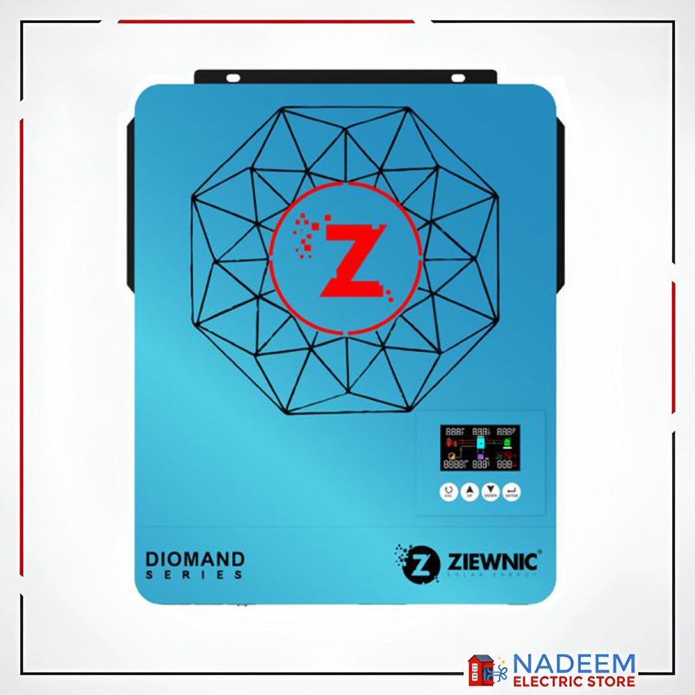 ZIEWNIC Solar Hybrid Inverter 6.5(KW) 5G PV8500 ON/OFF/MKS/KS 100% Pure Sine Wave Solar Inverter 5 YEAR BRAND WARRANTY - Nadeem Electric Store