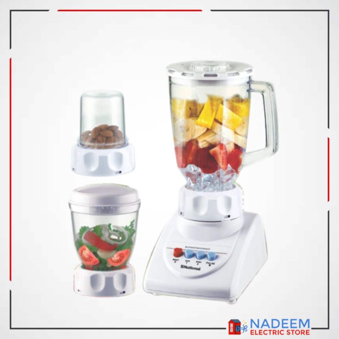 National Blender And Grinder ( 3 in 1 ) 450 watts 2 years warranty - Nadeem Electric Store